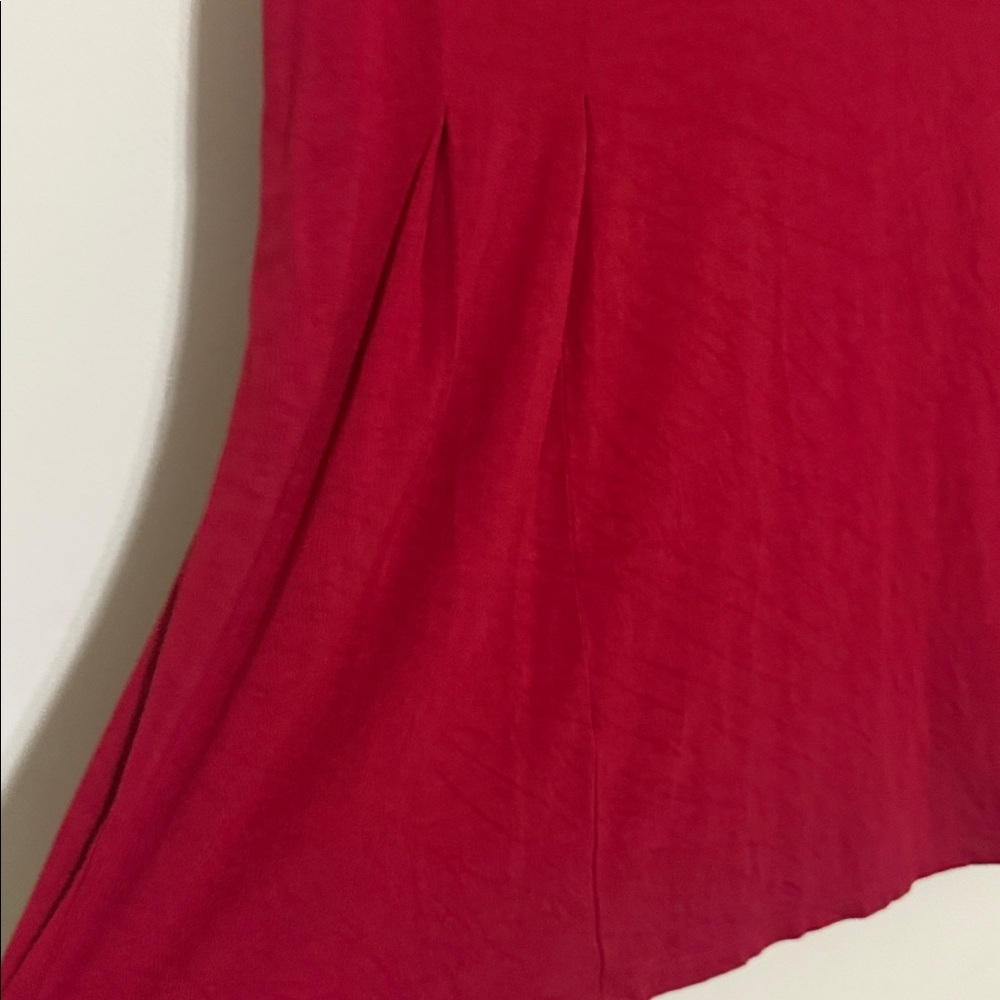 J. Jill Red Long Sleeve Top blouse women XL soft stretchy casual office soft - Picture 5 of 7